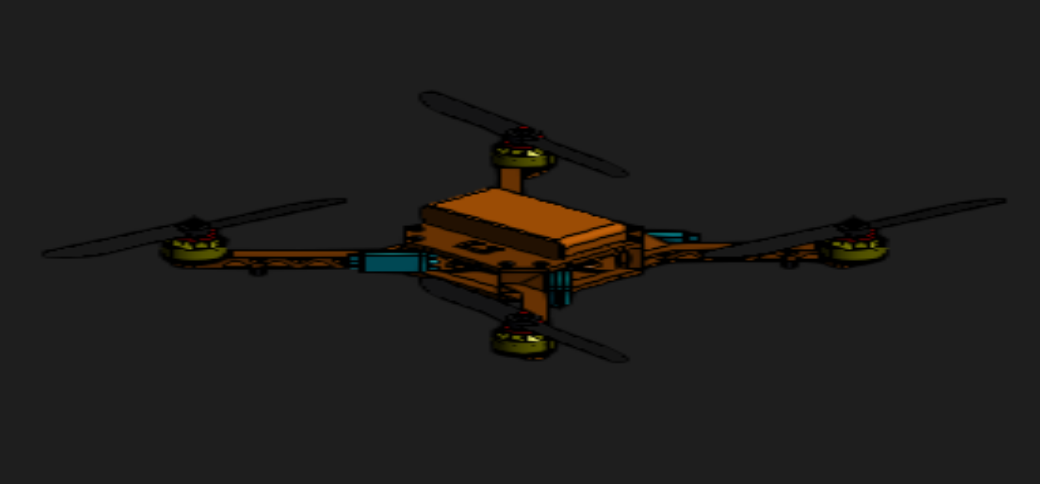 3D model of a drone